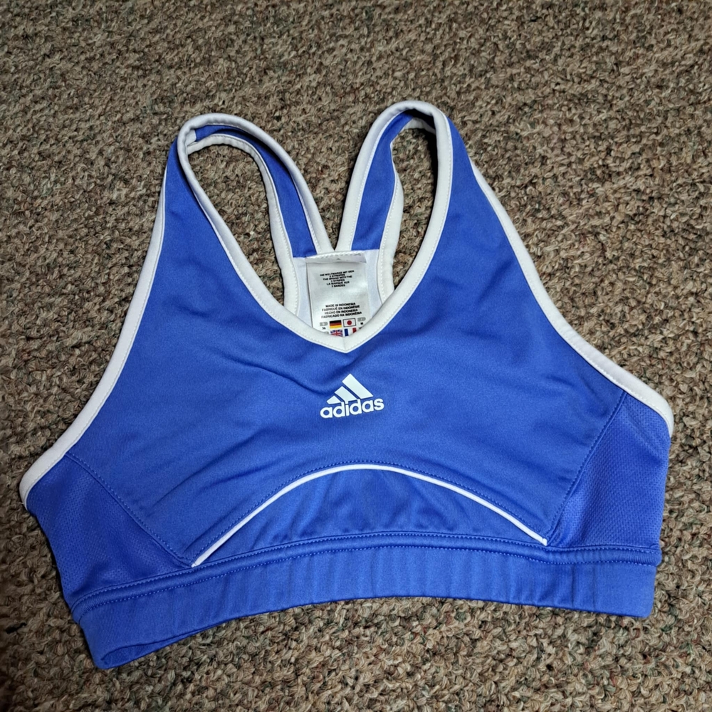 Adidas Women's Vibrant Blue Sports Bra